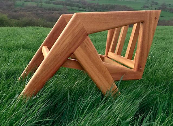 Designer wooden chair